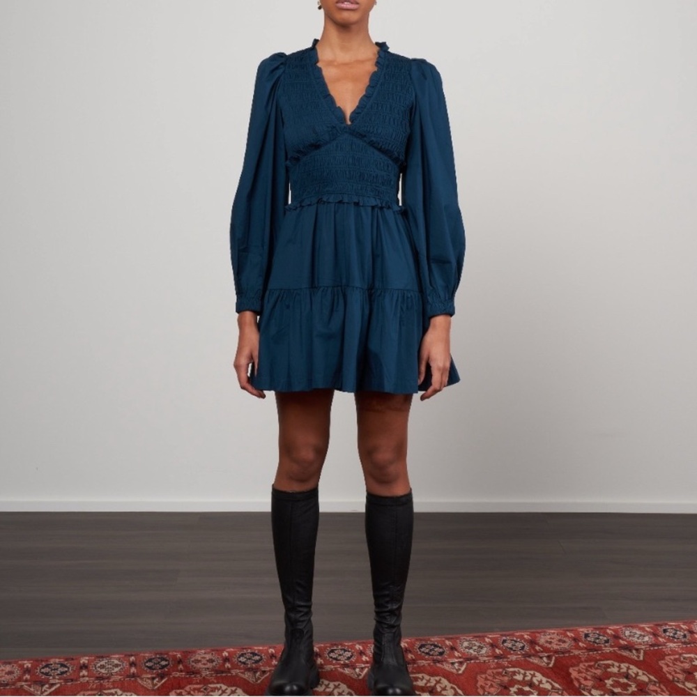 Sea New York Smocked Mini Dress